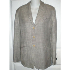 GIORGIO ARMANI STYLISH JACKET BLAZER ~ US 6 ~ Made in‎ Italy~ 88%SILK,12%WOOL